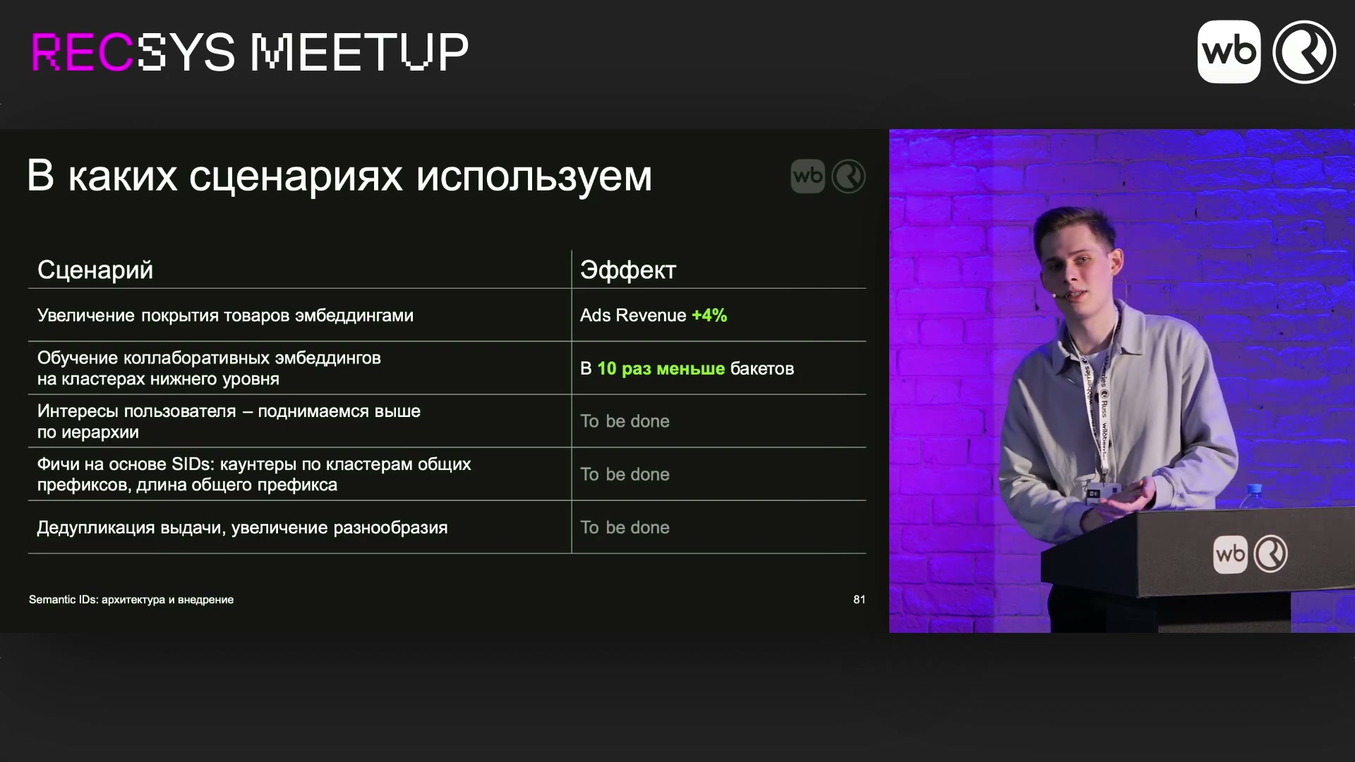 Результаты и планы