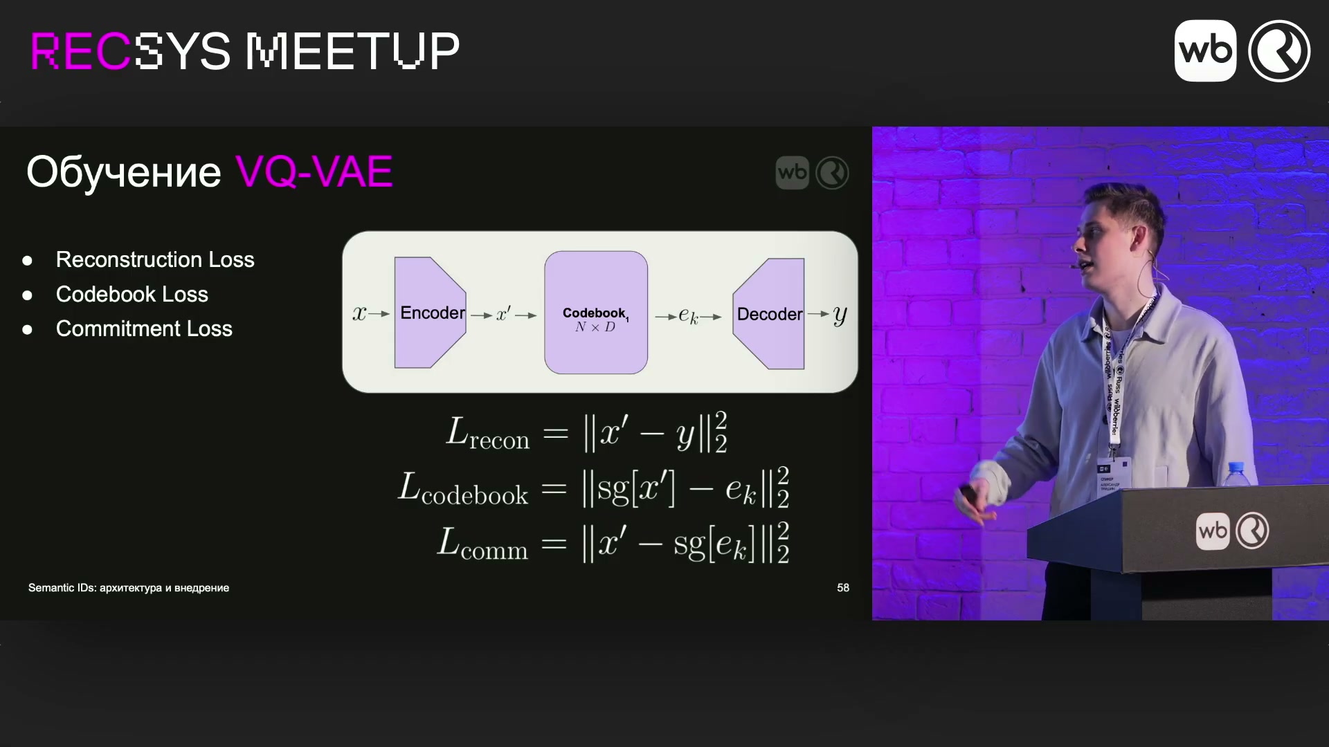 Обучение VQ-VAE